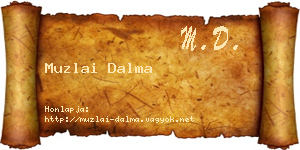 Muzlai Dalma névjegykártya